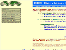 Tablet Screenshot of meiservices.com
